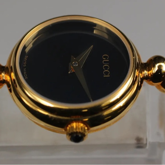 GUCCI Gold Luxury Bangle Bracelet Watch Vintage RARE - Picture 9 of 9